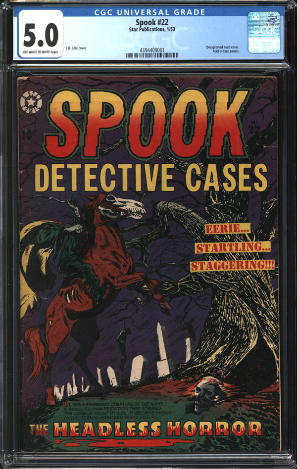 Spook (1953) #22 CGC 5.0 VG/FN