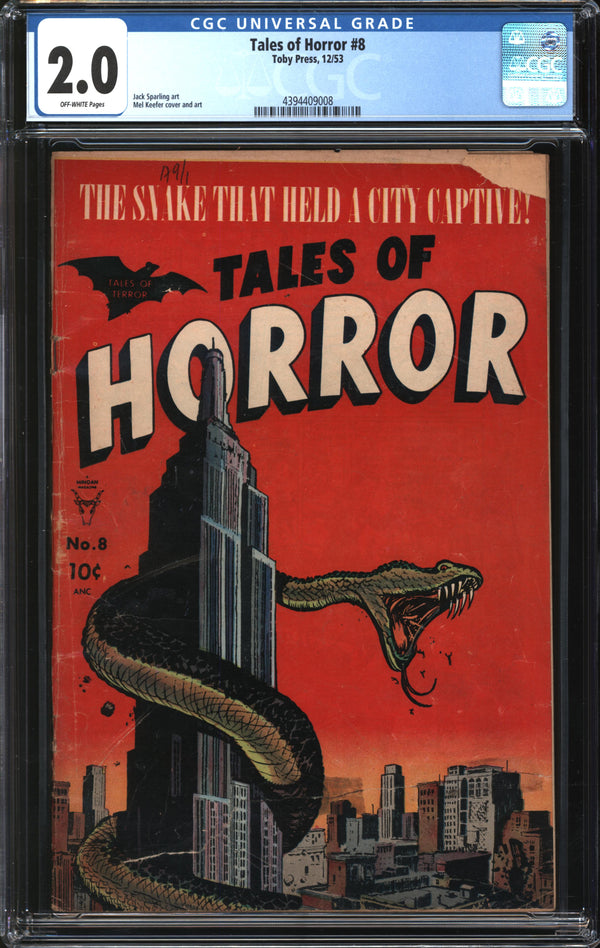 Tales Of Horror (1952) #8 CGC 2.0 GD