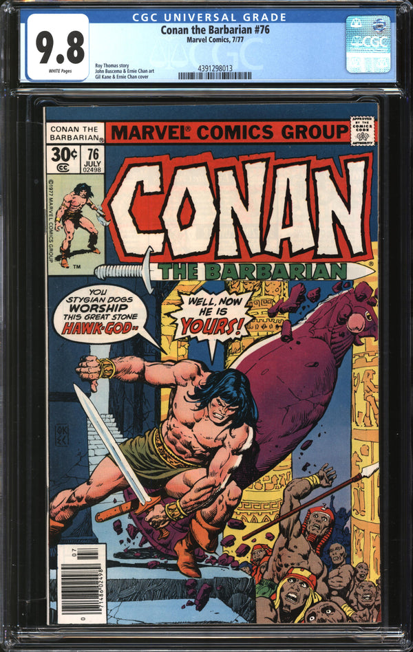 Conan The Barbarian (1970) # 76 CGC 9.8 NM/MT