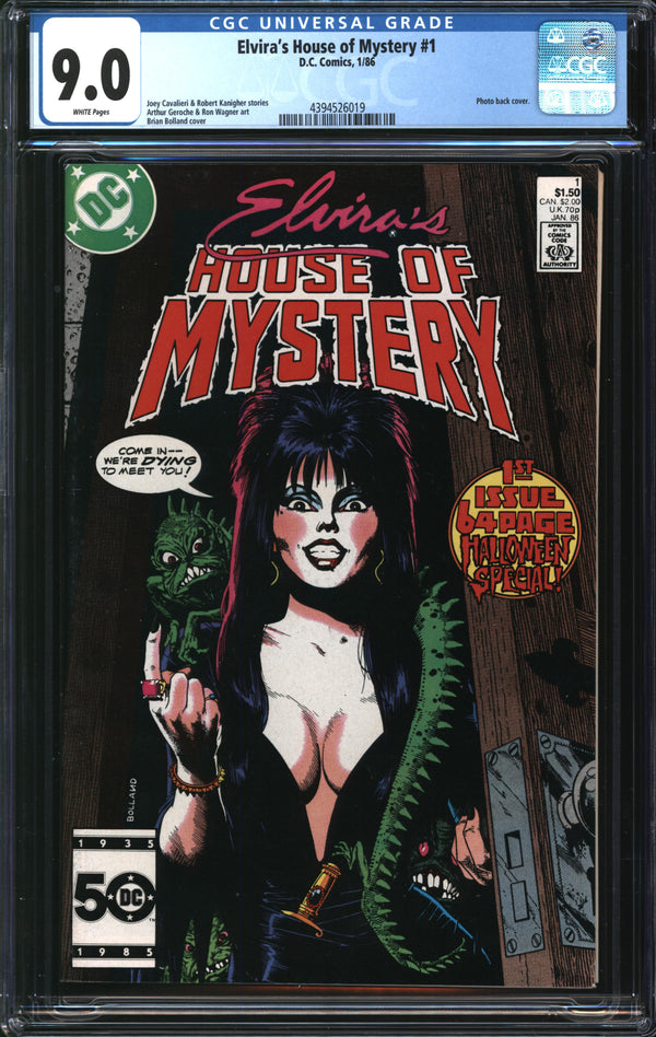 Elvira's House Of Mystery (1986) #1 CGC 9.0 VF/NM