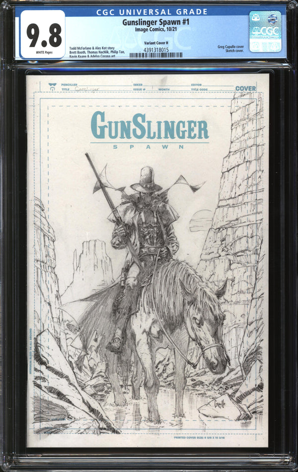 Gunslinger Spawn (2021) #1 Variant Cover H CGC 9.8 NM/MT