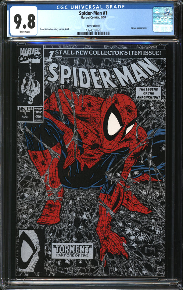 Spider-Man (1990) #1 Silver Edition CGC 9.8 NM/MT
