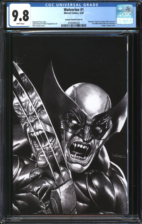 Wolverine (2020) # 1 Mico Suayan Variant Cover D CGC 9.8 NM/MT
