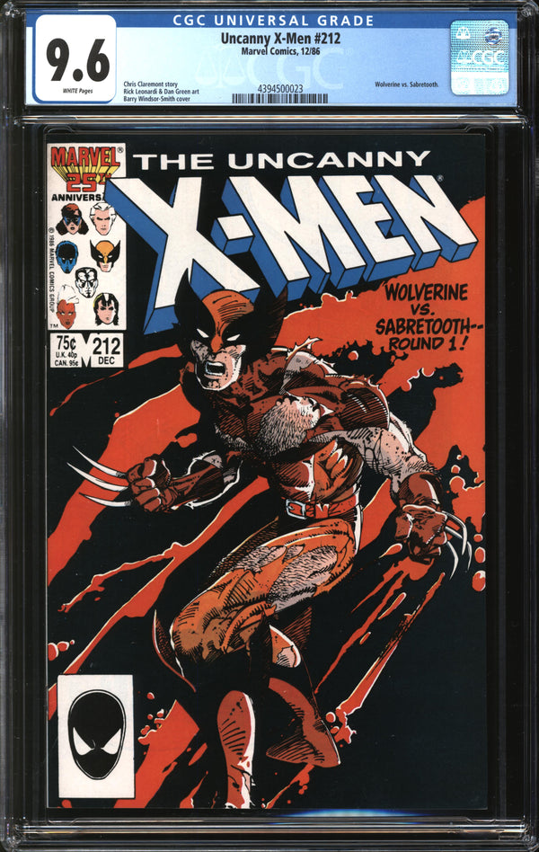 Uncanny X-Men (1981) #212 CGC 9.6 NM+