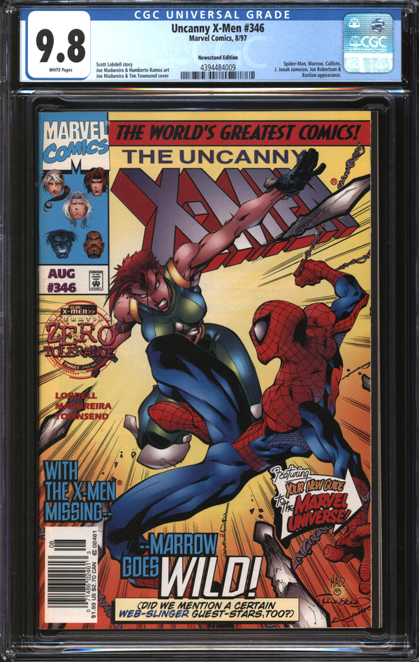 Uncanny X-Men (1981) #346 Newsstand Edition CGC 9.8 NM/MT