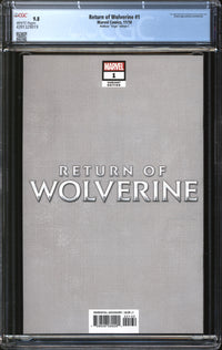 Return Of Wolverine (2018) #1 Steve McNiven Virgin Edition C CGC 9.8 NM/MT