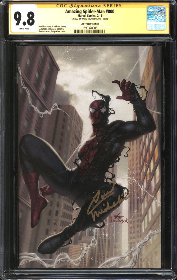Amazing Spider-Man (2015) #800 In-Hyuk Lee Virgin Edition CGC Signature Series 9.8 NM/MT