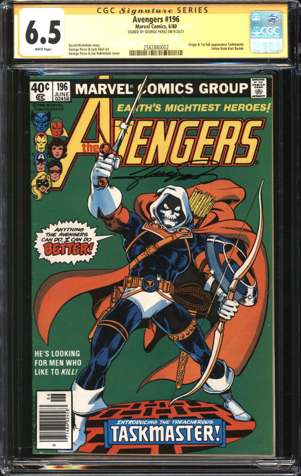 Avengers (1963) #196 Newsstand Edition CGC Signature Series 6.5 FN+