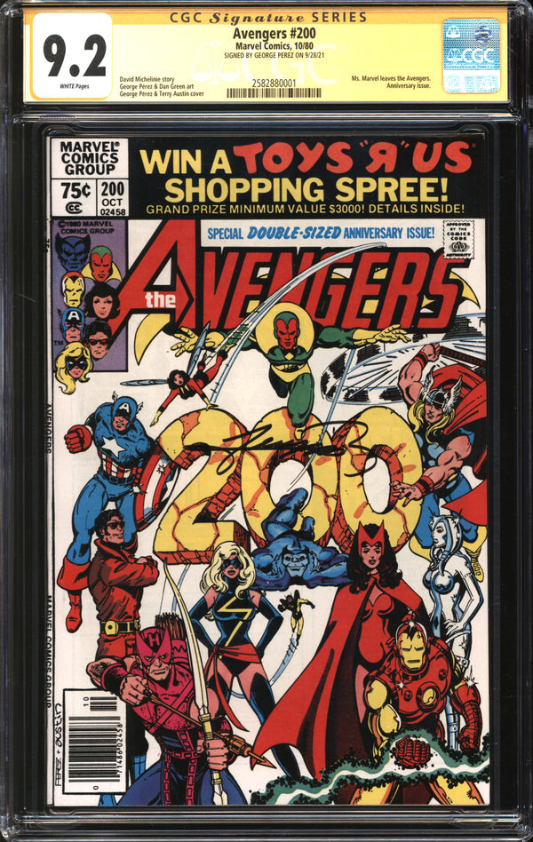 Avengers (1963) #200 Newsstand Edition CGC Signature Series 9.2 NM-