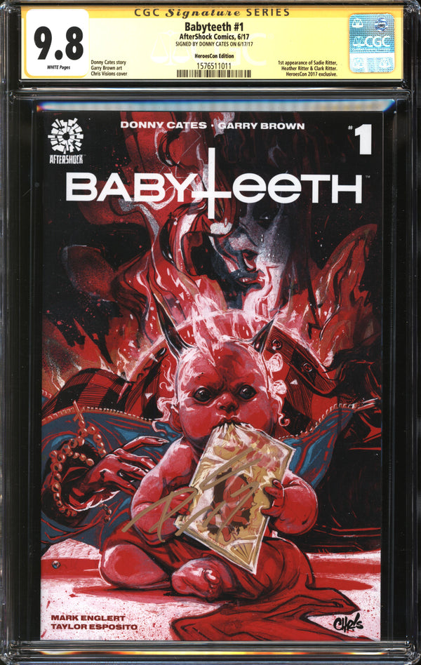 Babyteeth (2017) #1 HeroesCon Edition CGC Signature Series 9.8 NM/MT