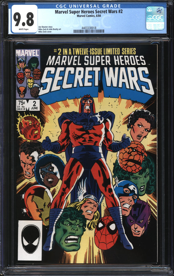 Marvel Super-Heroes Secret Wars (1984) # 2 CGC 9.8 NM/MT