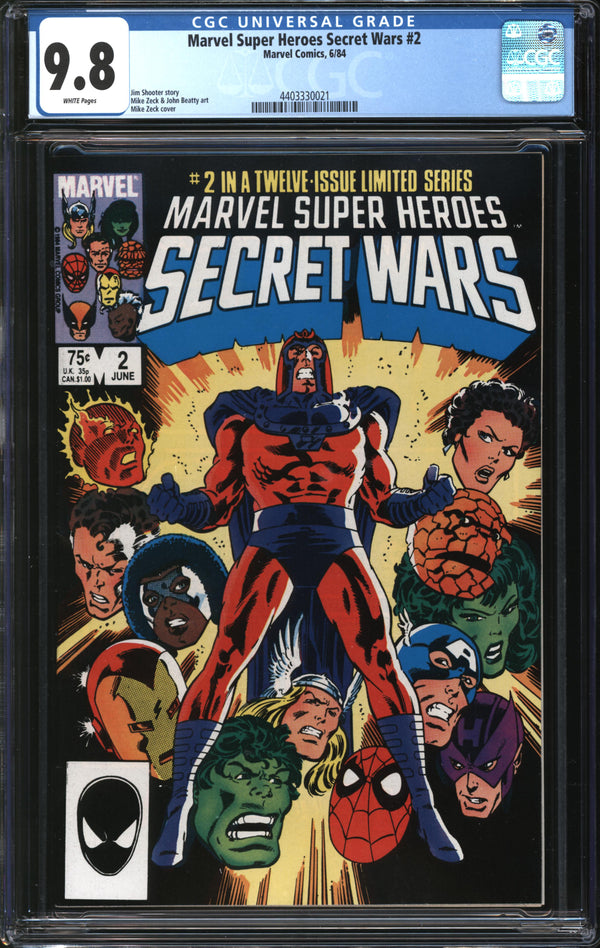 Marvel Super-Heroes Secret Wars (1984) # 2 CGC 9.8 NM/MT