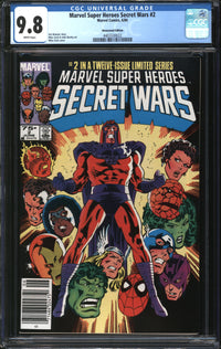 Marvel Super-Heroes Secret Wars (1984) # 2 Newsstand Edition CGC 9.8 NM/MT