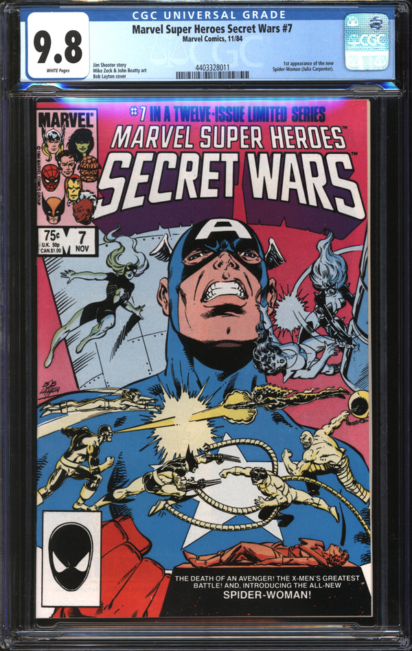 Marvel Super-Heroes Secret Wars (1984) # 7 CGC 9.8 NM/MT