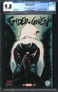 Spider-Gwen (2015) #1 Whilce Portacio Variant/Recalled Edition CGC 9.8 NM/MT