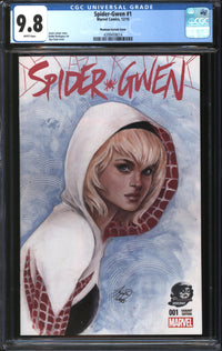 Spider-Gwen (Vol. 2, 2015) # 1 Siya Oum Phantom Variant CGC 9.8 NM/MT
