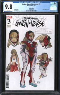 Spider-Gwen: Gwenverse (2022) #3 Peach Momoko Design Variant CGC 9.8 NM/MT
