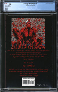 Carnage: Mind Bomb (1996) #1 CGC 9.8 NM/MT