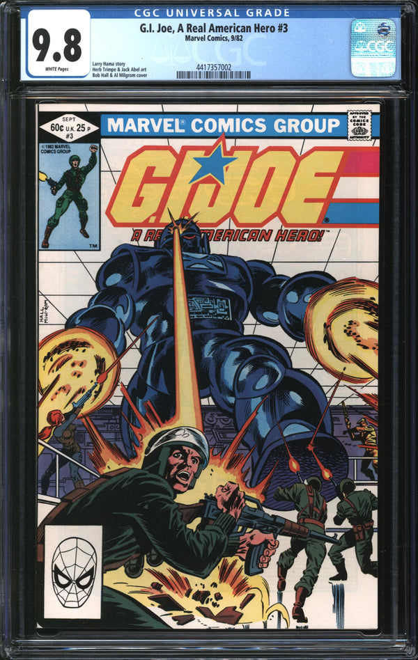 G.I. Joe, A Real American Hero (1982) #  3 CGC 9.8 NM/MT