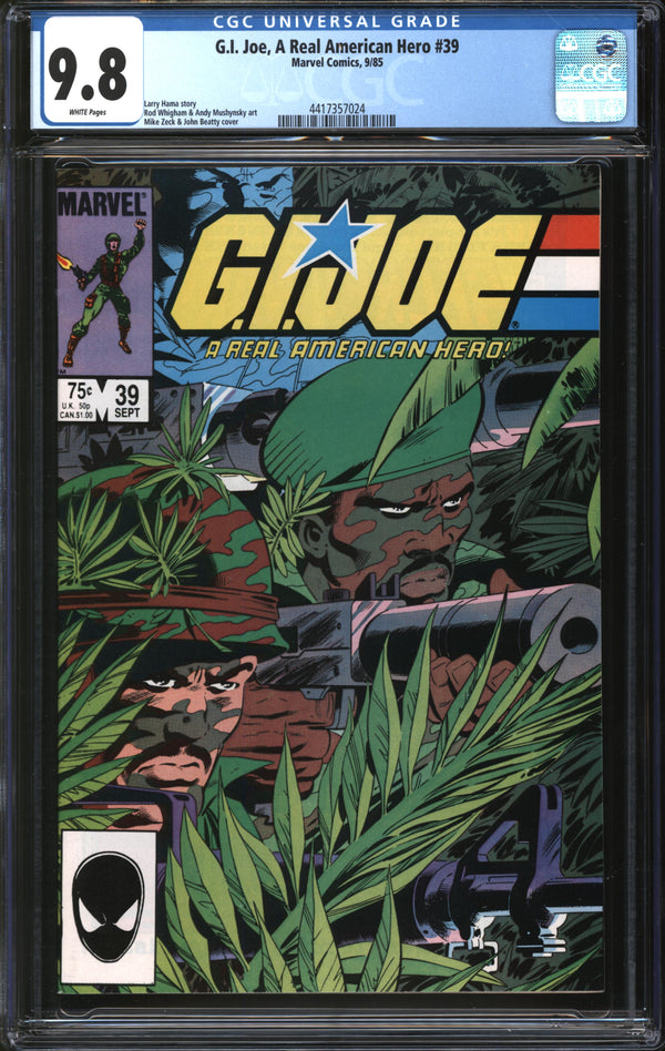 G.I. Joe, A Real American Hero (1982) # 39 CGC 9.8 NM/MT