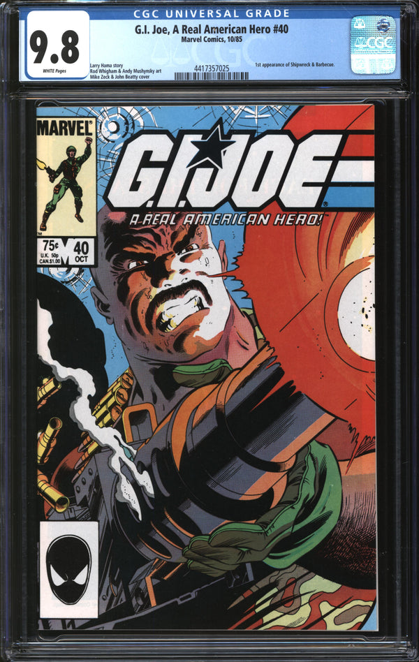 G.I. Joe, A Real American Hero (1982) # 40 CGC 9.8 NM/MT