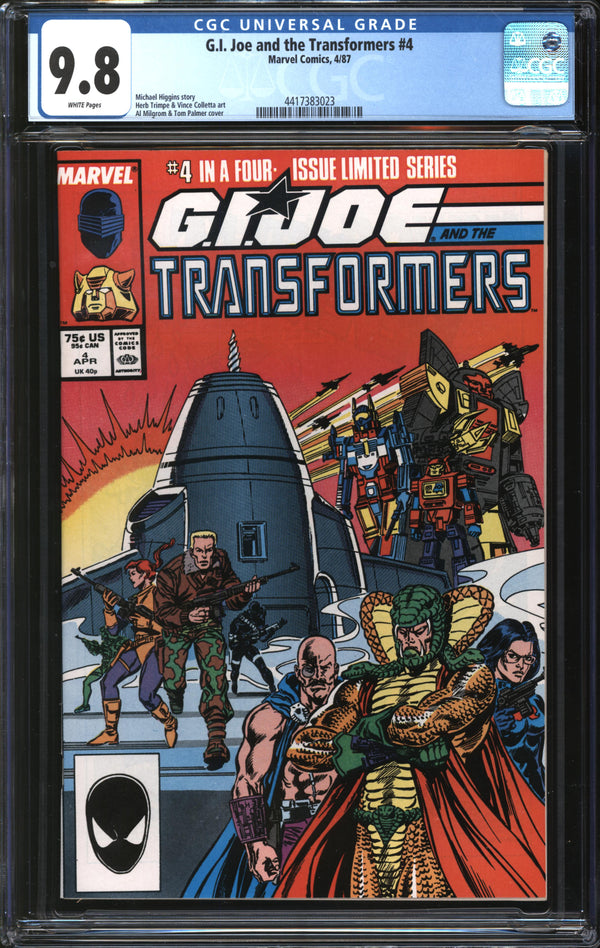 G.I. Joe And The Transformers (1987) #4 CGC 9.8 NM/MT