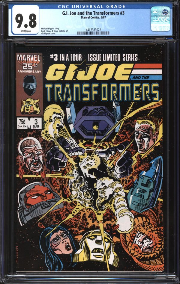 G.I. Joe And The Transformers (1987) #3 CGC 9.8 NM/MT