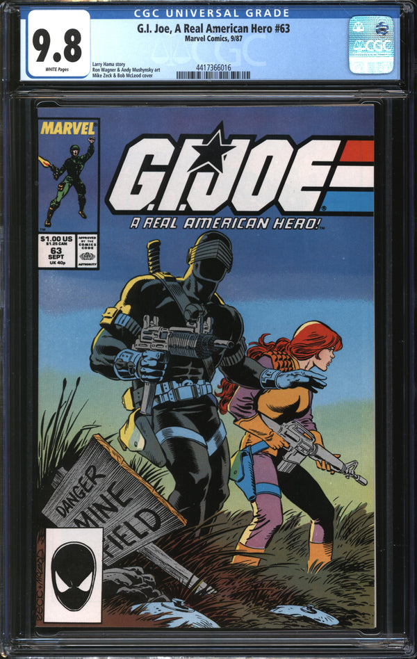 G.I. Joe, A Real American Hero (1982) # 63 CGC 9.8 NM/MT