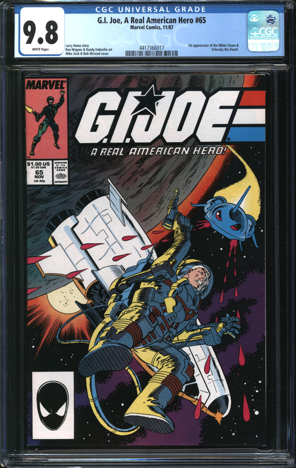 G.I. Joe, A Real American Hero (1982) # 65 CGC 9.8 NM/MT