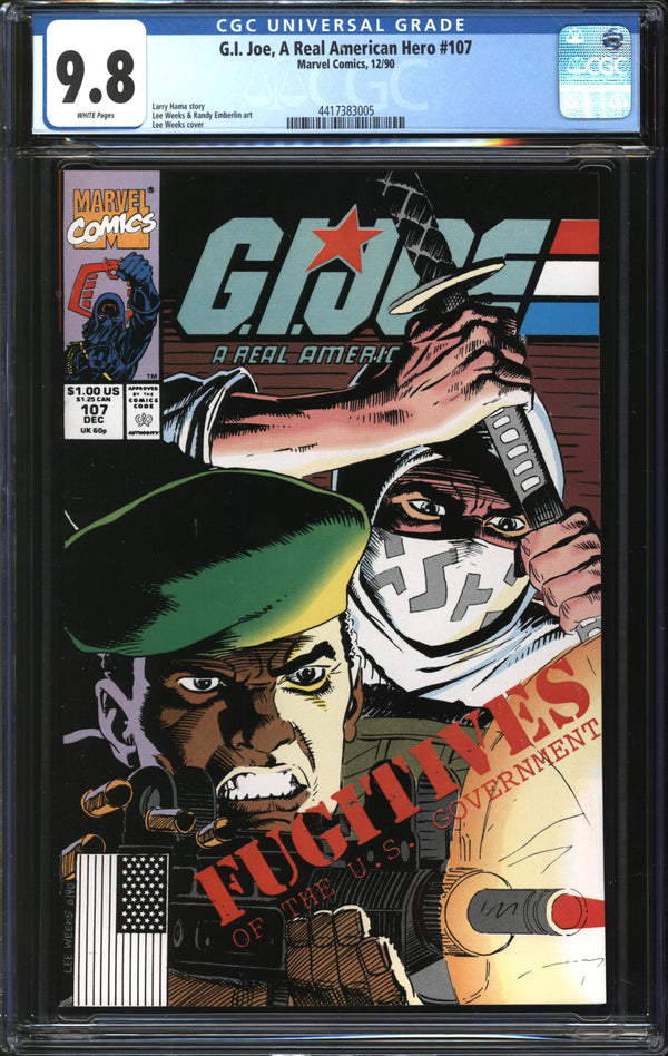 G.I. Joe, A Real American Hero (1982) #107 CGC 9.8 NM/MT