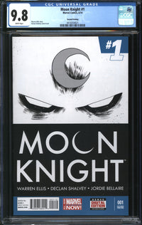 Moon Knight (2014) #1 Second Printing CGC 9.8 NM/MT