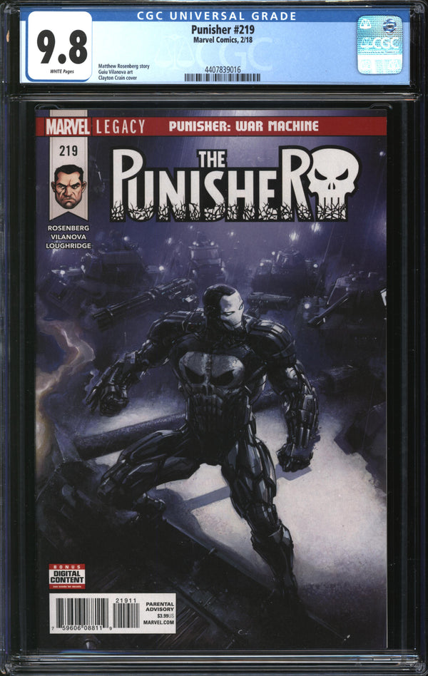 Punisher (2016) #219 CGC 9.8 NM/MT
