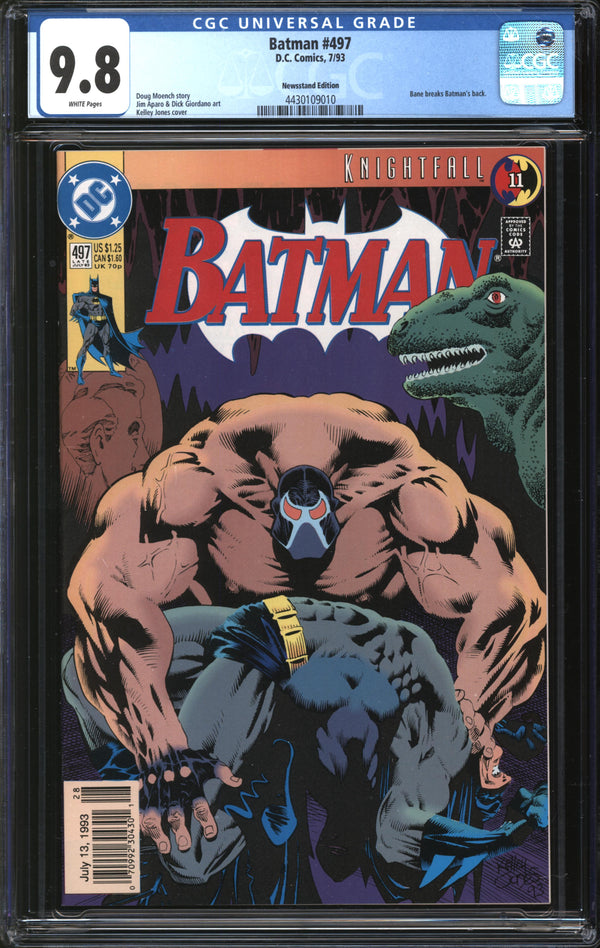 Batman (1940) #497 Newsstand Edition CGC 9.8 NM/MT