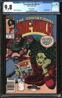 Sensational She-Hulk (1989) # 2 Newsstand Edition CGC 9.8 NM/MT