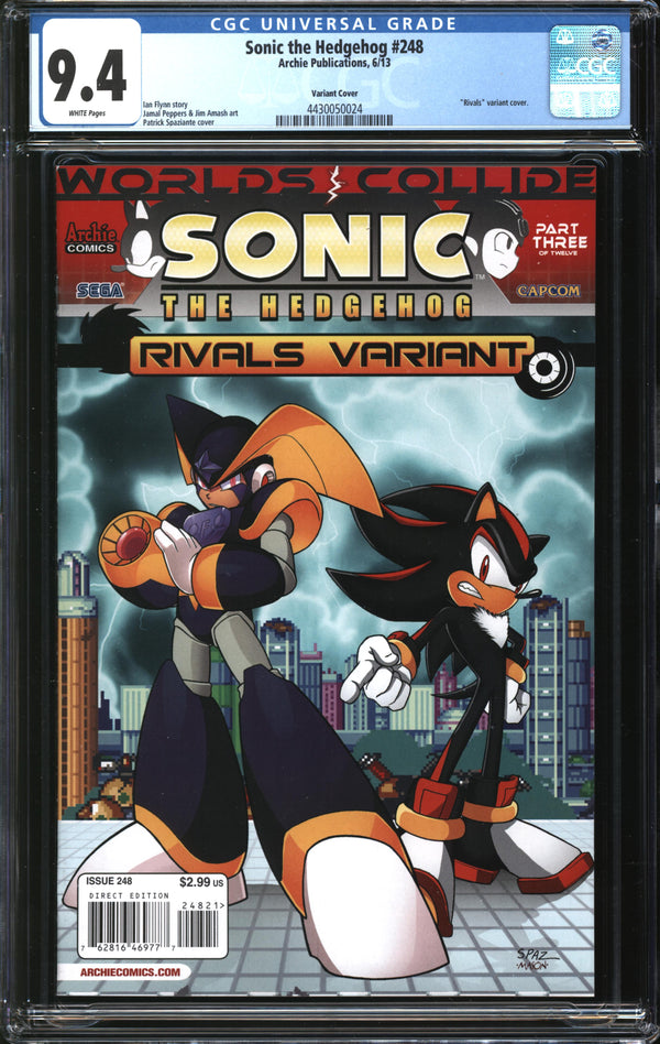 Sonic The Hedgehog (1993) #248 Rivals Variant CGC 9.4 NM