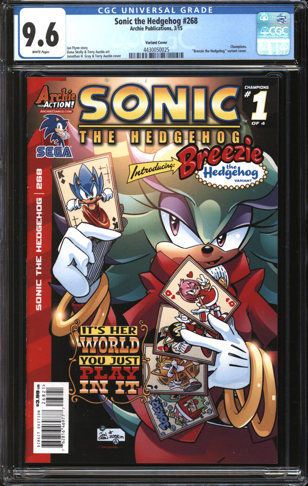 Sonic The Hedgehog (1993) #268 Breezie The Hedgehog Variant CGC 9.6 NM+