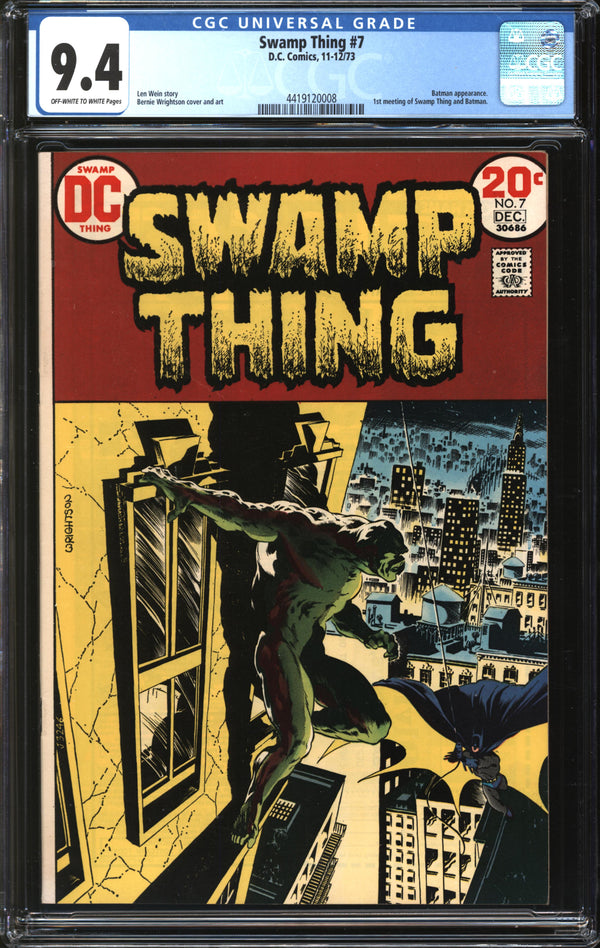 Swamp Thing (1972) # 7 CGC 9.4 NM