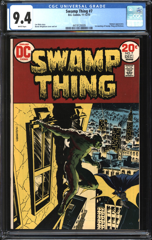 Swamp Thing (1972) # 7 CGC 9.4 NM