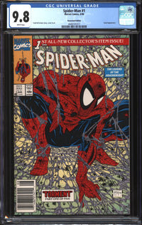 Spider-Man (1990) #1 Newsstand Edition CGC 9.8 NM/MT