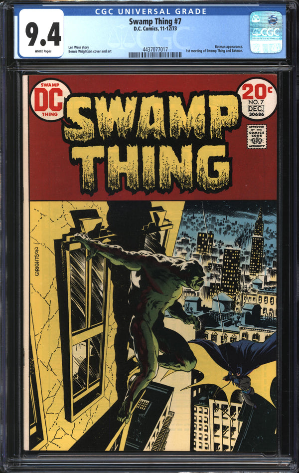 Swamp Thing (1972) # 7 CGC 9.4 NM