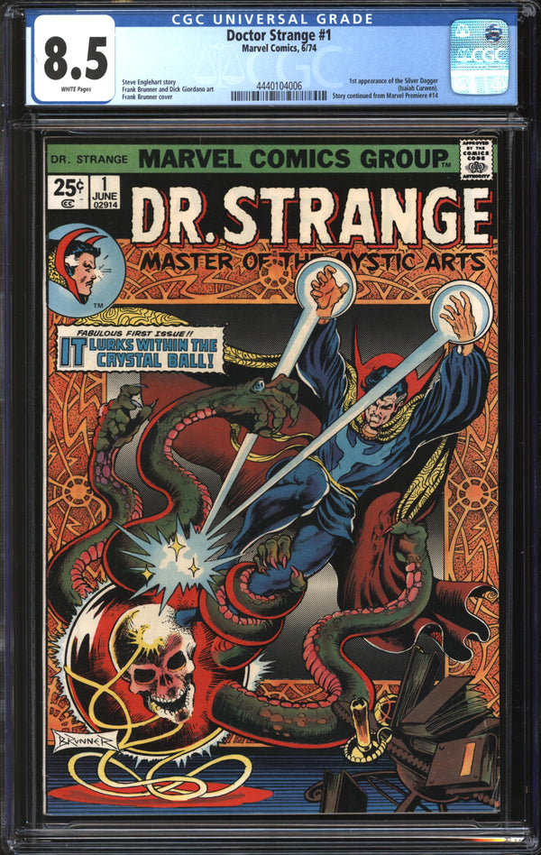 Doctor Strange (1974) #1 CGC 8.5 VF+