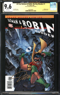 All Star Batman & Robin, The Boy Wonder (2005) #1 CGC x JSA Signature Series 9.6 NM+