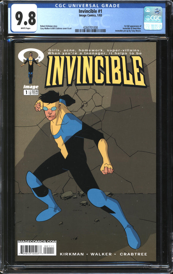 Invincible (2003) #  1 CGC 9.8 NM/MT