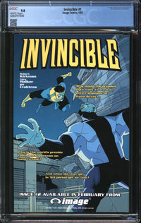 Invincible (2003) #  1 CGC 9.8 NM/MT