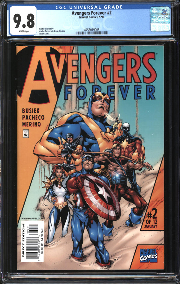 Avengers Forever (1998) #2 CGC 9.8 NM/MT