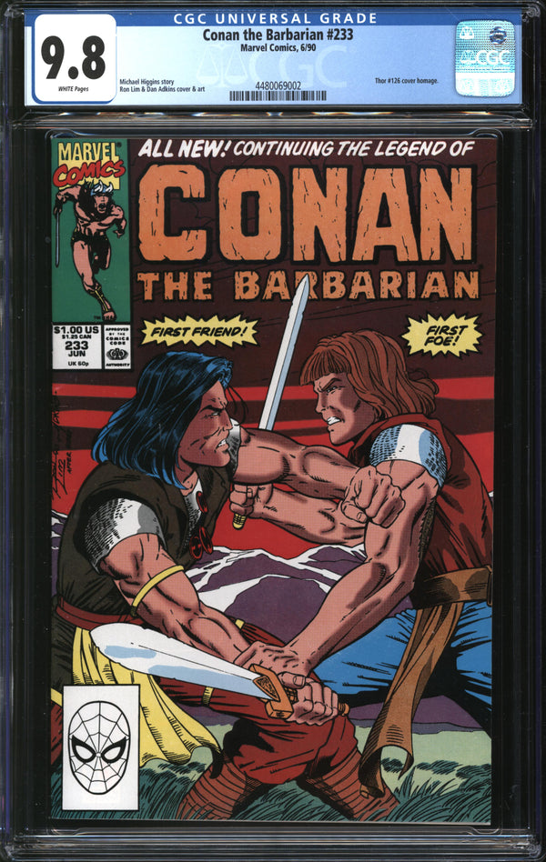 Conan The Barbarian (1970) #233 CGC 9.8 NM/MT