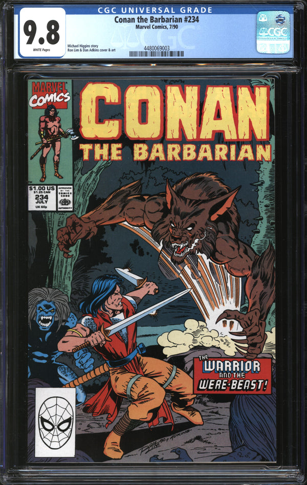 Conan The Barbarian (1970) #234 CGC 9.8 NM/MT