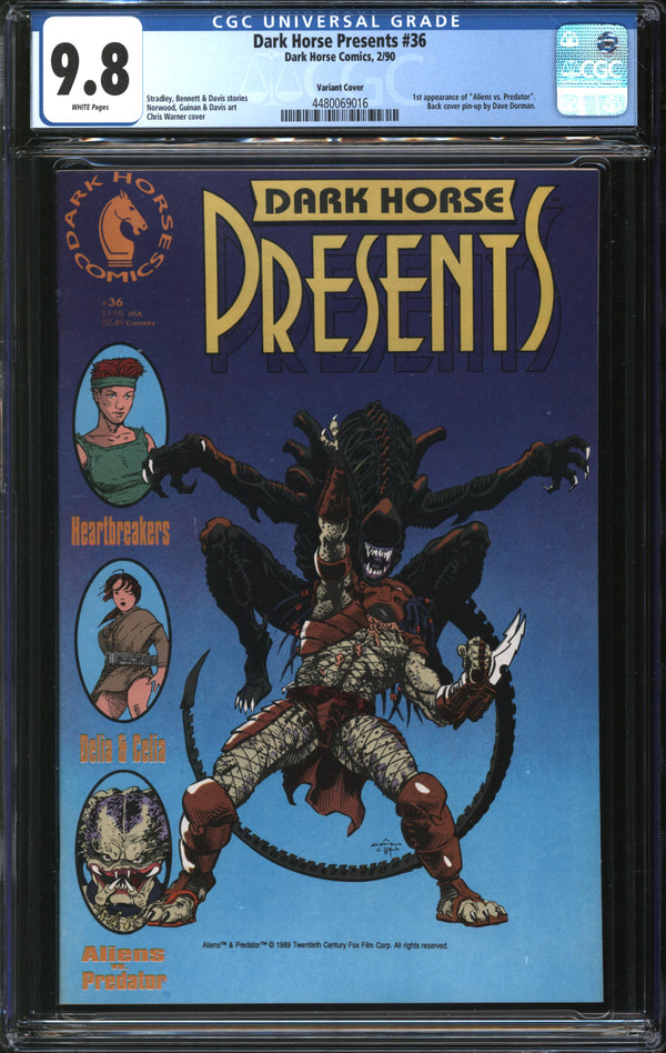 Dark Horse Presents (1986) #36 Variant Cover CGC 9.8 NM/MT