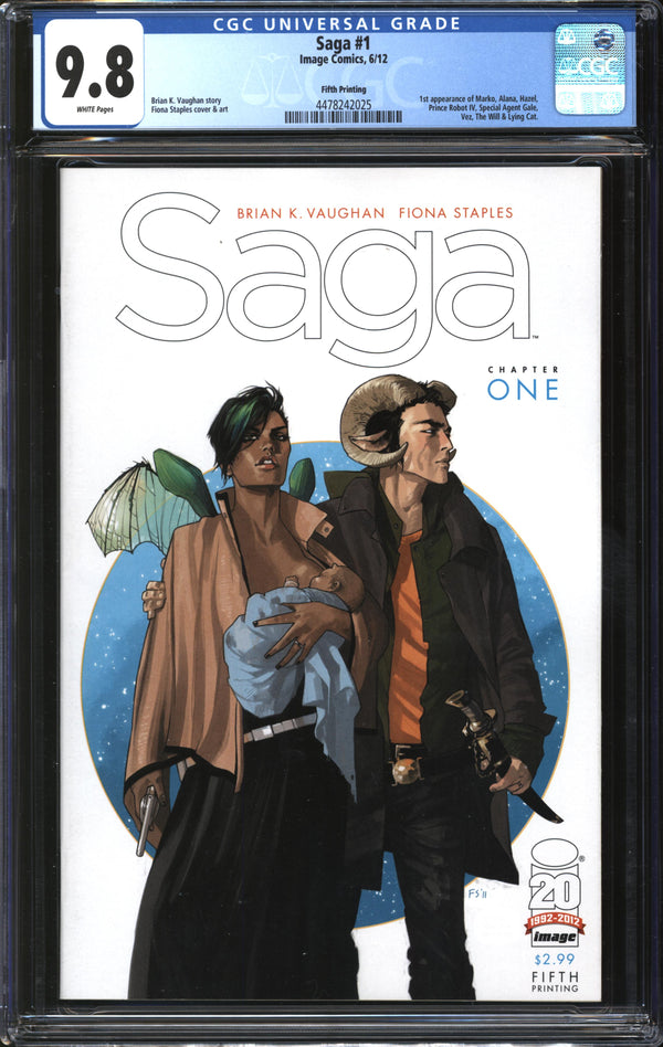 Saga (2012) #1 Fifth Printing CGC 9.8 NM/MT