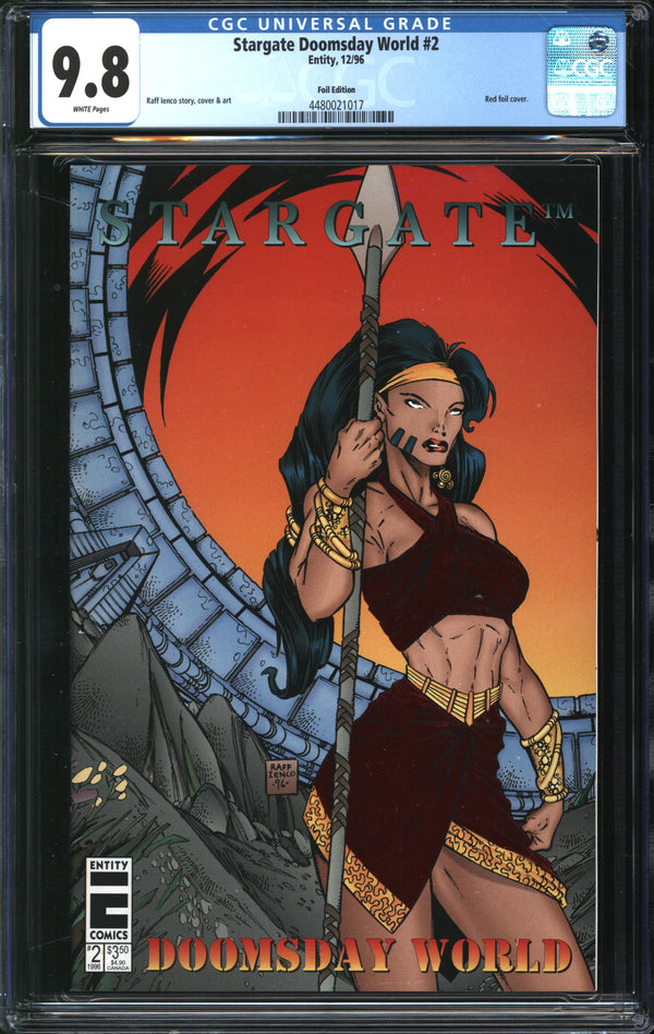 Stargate Doomsday World (1996) #2 Foil Edition CGC 9.8 NM/MT